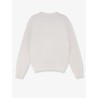 Cotton blend sweater with embroidered logo on the front
