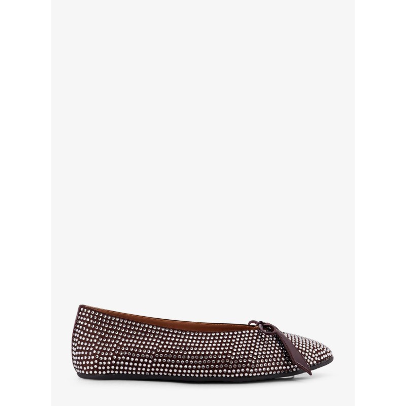Kali satin ballerinas with all-over rhinestone detail
