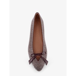 Kali satin ballerinas with all-over rhinestone detail