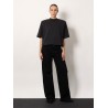 Black denim trousers