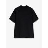 Cotton t-shirt with embroidered logo on the front
