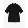 Cotton t-shirt with embroidered logo on the front