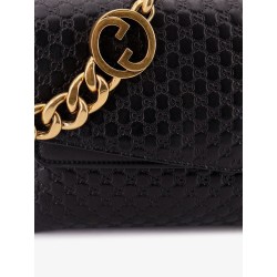 Leather crossbody bag with embossed GG motif