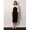 Crêpe midi dress