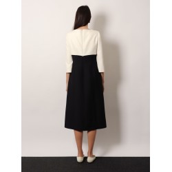 Crêpe midi dress