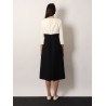 Crêpe midi dress