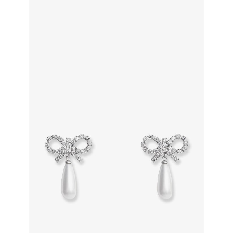 Silver brass earrings