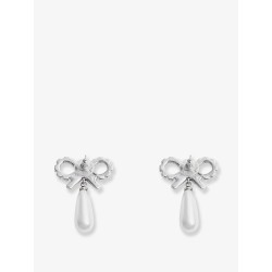 Silver brass earrings