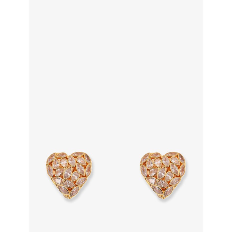 Gold brass earrings