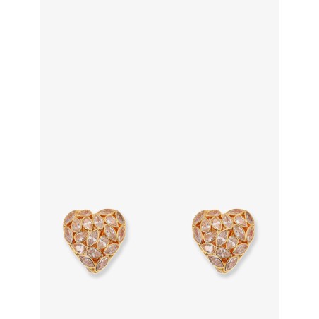 Gold brass earrings
