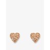 Gold brass earrings