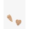 Gold brass earrings
