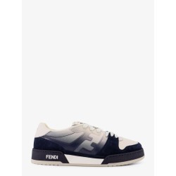 Match leather sneakers with suede inserts