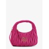 Wander matelassé suede shoulder bag