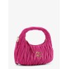 Wander matelassé suede shoulder bag