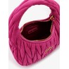 Wander matelassé suede shoulder bag