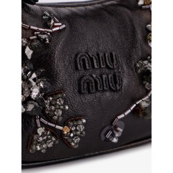 Wander leather mini crossbody bag with embroidery