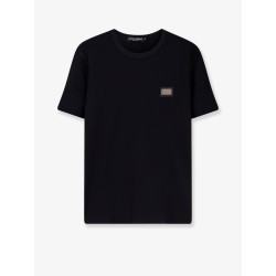 Cotton T-shirt with logo patch