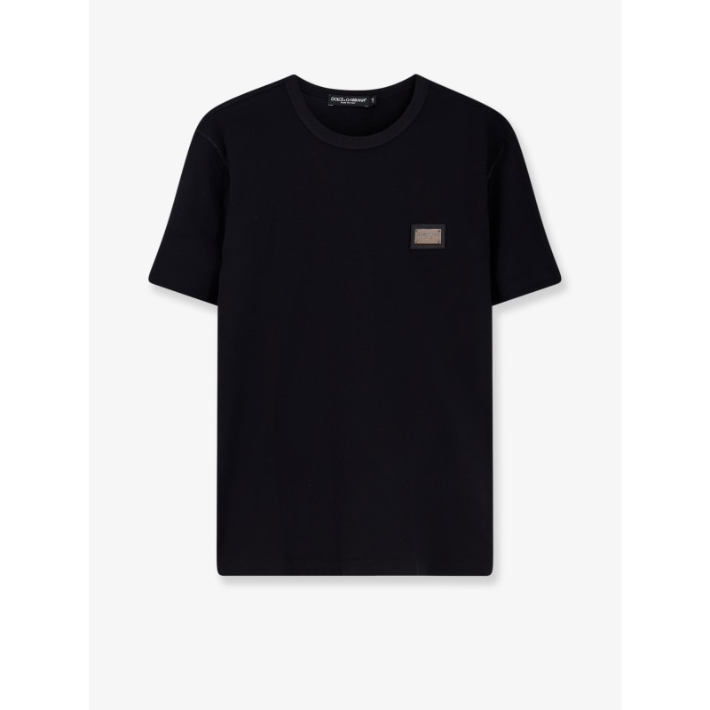 Cotton T-shirt with logo patch