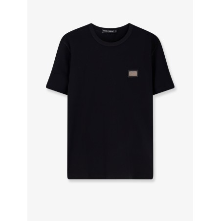 Cotton T-shirt with logo patch