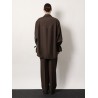 Tie-Cuff wool shirt