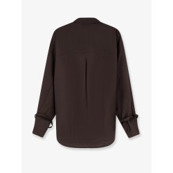 Tie-Cuff wool shirt