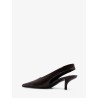 Patent leather slingback pumps
