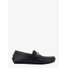 Leather and canvas loafers