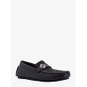 Leather and canvas loafers