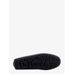 Leather and canvas loafers