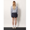 Recycled material mini skirt