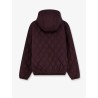 Nylon down jacket with iconic side stripes