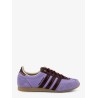 Nylon sneakers with suede inserts