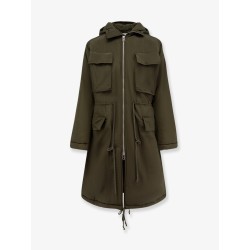 Padded nylon long jacket