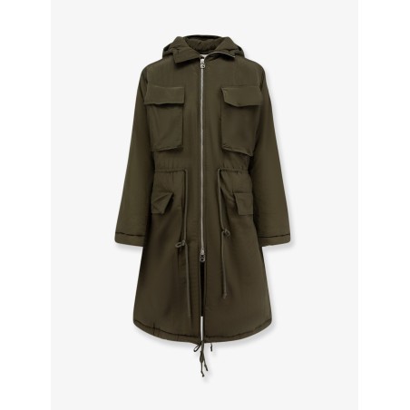 Padded nylon long jacket