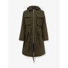 Padded nylon long jacket