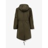 Padded nylon long jacket