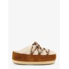 Shearling and suede slip-on