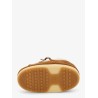Shearling and suede slip-on