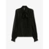 Scafati silk shirt with lurex profiles