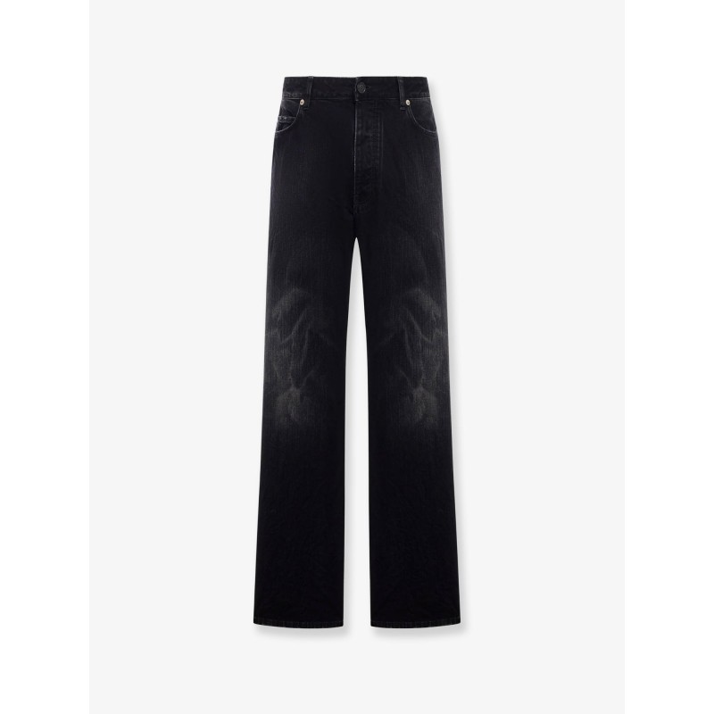 Black denim jeans