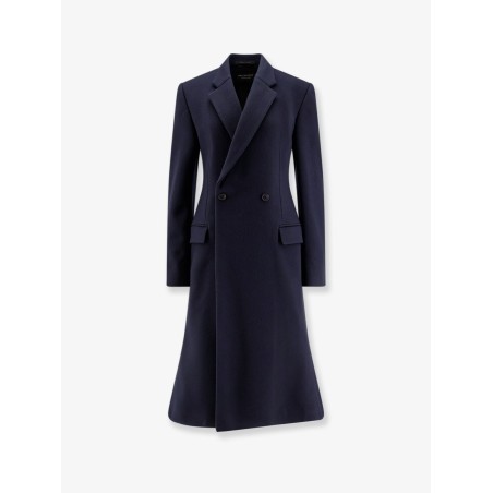 Godet Midi double-breasted wool coat