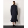 Godet Midi double-breasted wool coat
