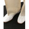 Canvas low-top sneakers with leather profiles