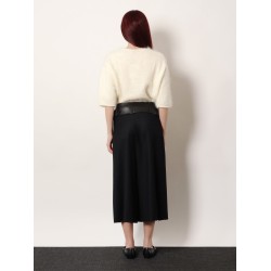 Nayla pleated wool trousers skirt