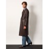 Unisex leather coat