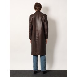 Unisex leather coat