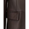 Unisex leather coat