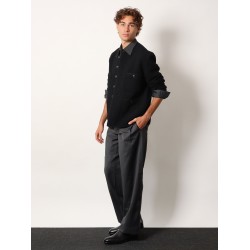 Striped wool blend Unisex shirt