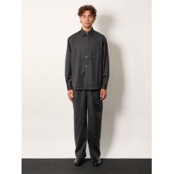 Striped wool blend Unisex shirt